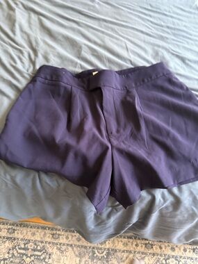 a new day Deep Purple High-Waist Dress Shorts